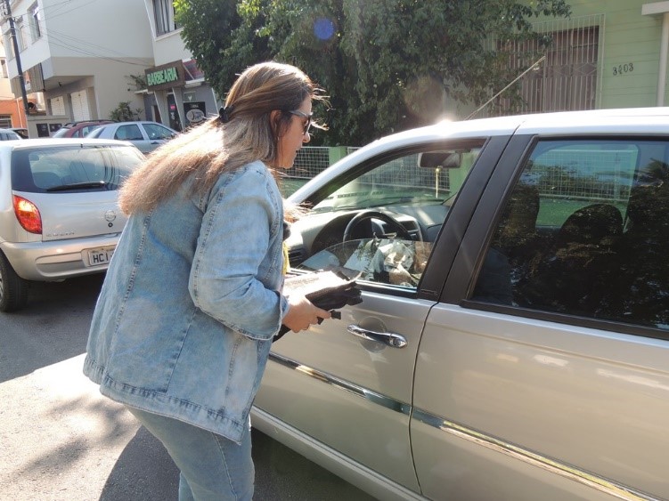 Sindsegsc Integra Blitz Educativa Durante Movimento Maio Amarelo Em